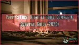 puppys first night at home