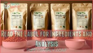 read the label for ingredients and analysis