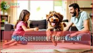 red goldendoodle temperament