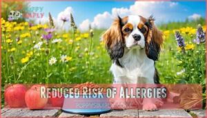 reduced risk of allergies