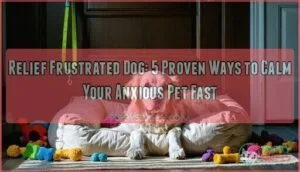 relief frustrated dog