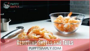 removing shells and tails