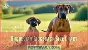 rhodesian ridgeback size chart