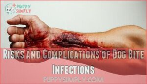 risks and complications of dog bite infections