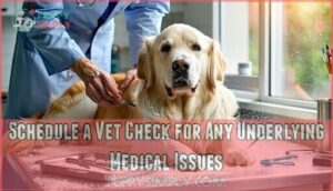 schedule a vet check for any underlying medical issues