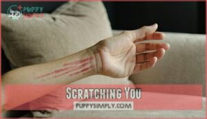 scratching you