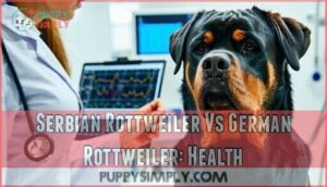 serbian rottweiler vs german rottweiler: health