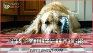 signs of bone ingestion problems
