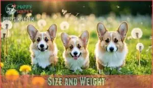 size and weight