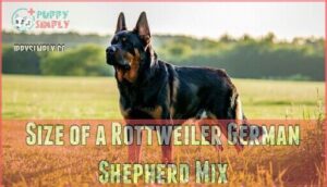 size of a rottweiler german shepherd mix