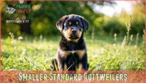 smaller standard rottweilers