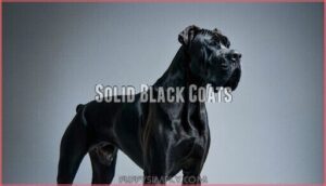 solid black coats
