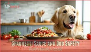 spaghetti sauce and dog safety