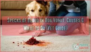 specks of blood in dog vomit