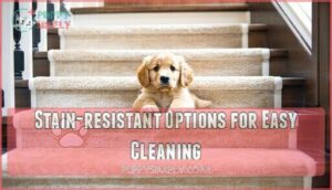 stain-resistant options for easy cleaning
