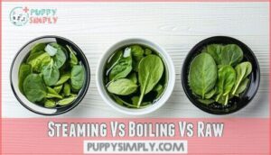 steaming vs boiling vs raw