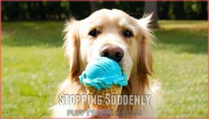 stopping suddenly