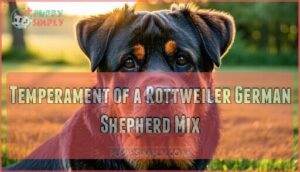 temperament of a rottweiler german shepherd mix