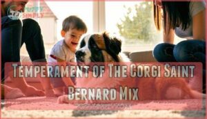 temperament of the corgi saint bernard mix