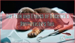 the pain and ethics of docking a rottweiler's tail