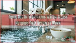 trick dog into drinking water