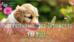 understanding dogs' instinct to eat bugs