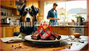 unsuitable cooked meat for dogs