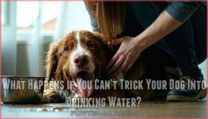 what happens if you can’t trick your dog into drinking water