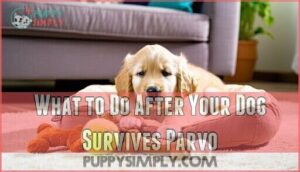what to do after your dog survives parvo