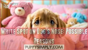 white spot on dog's nose: possible reasons