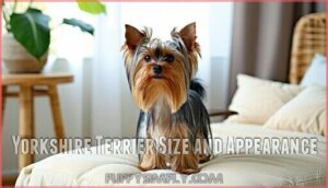 yorkshire terrier size and appearance