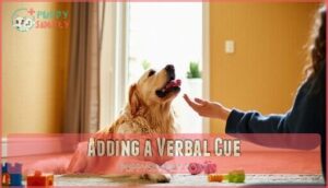 adding a verbal cue