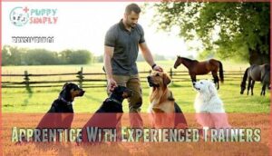 apprentice with experienced trainers