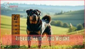 average height and weight