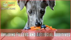 avoiding fillers and artificial additives