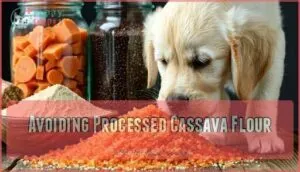 avoiding processed cassava flour