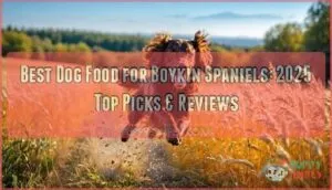 best dog food for boykin spaniels