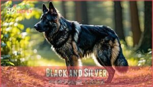 black and silver