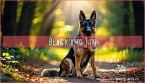 black and tan