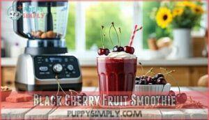 black cherry fruit smoothie