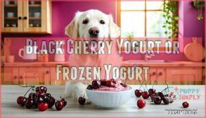 black cherry yogurt or frozen yogurt