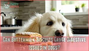 can buttermilk biscuits cause digestive issues in dogs