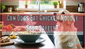 can dogs eat chicken noodle soup