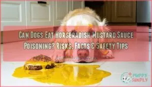 can dogs eat horseradish mustard sauce poisoning