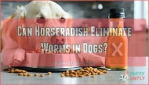 can horseradish eliminate worms in dogs
