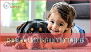 choosing a kid-friendly rottweiler