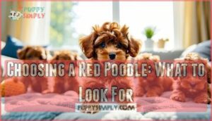 choosing a red poodle: what to look for
