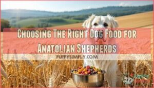 choosing the right dog food for anatolian shepherds
