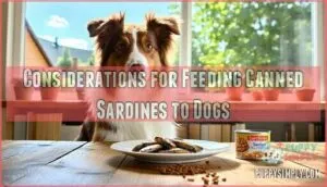 considerations for feeding canned sardines to dogs