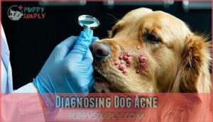 diagnosing dog acne